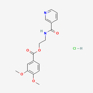 2-[(3-pyridinylcarbonyl)amino]ethyl 3,4-dimethoxybenzoate hydrochloride