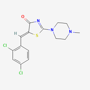 molecular formula C15H15Cl2N3OS B5217130 5-(2,4-dichlorobenzylidene)-2-(4-methyl-1-piperazinyl)-1,3-thiazol-4(5H)-one 