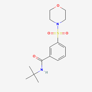 molecular formula C15H22N2O4S B5217150 N-(tert-butyl)-3-(4-morpholinylsulfonyl)benzamide 