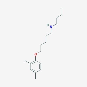 molecular formula C17H29NO B5217253 N-butyl-5-(2,4-dimethylphenoxy)-1-pentanamine 