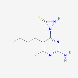 molecular formula C10H15N5S B5217296 1-(2-amino-5-butyl-6-methyl-4-pyrimidinyl)-1H-diazirene-3-thiol 
