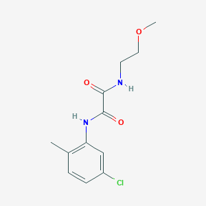 molecular formula C12H15ClN2O3 B5217298 N-(5-chloro-2-methylphenyl)-N'-(2-methoxyethyl)ethanediamide 