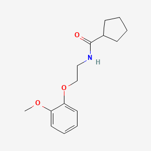molecular formula C15H21NO3 B5217349 N-[2-(2-methoxyphenoxy)ethyl]cyclopentanecarboxamide 