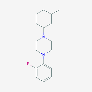molecular formula C17H25FN2 B5217378 1-(2-fluorophenyl)-4-(3-methylcyclohexyl)piperazine 