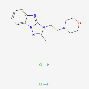 molecular formula C15H21Cl2N5O B5217418 2-methyl-3-[2-(4-morpholinyl)ethyl]-3H-[1,2,4]triazolo[1,5-a]benzimidazole dihydrochloride 