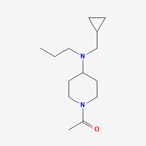molecular formula C14H26N2O B5217446 1-acetyl-N-(cyclopropylmethyl)-N-propyl-4-piperidinamine 