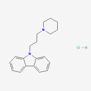 molecular formula C20H25ClN2 B5217458 9-[3-(1-piperidinyl)propyl]-9H-carbazole hydrochloride 