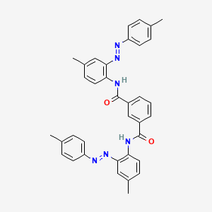 molecular formula C36H32N6O2 B5217530 N,N'-bis{4-methyl-2-[(4-methylphenyl)diazenyl]phenyl}isophthalamide 