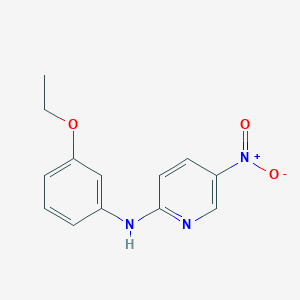 molecular formula C13H13N3O3 B5217555 N-(3-ethoxyphenyl)-5-nitro-2-pyridinamine 