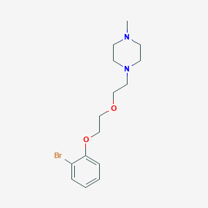 molecular formula C15H23BrN2O2 B5217604 1-{2-[2-(2-bromophenoxy)ethoxy]ethyl}-4-methylpiperazine 