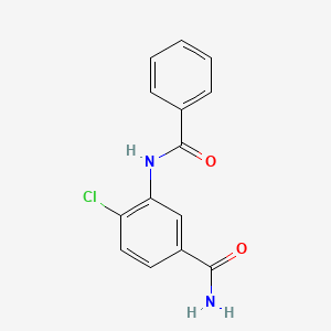 molecular formula C14H11ClN2O2 B5217658 3-(benzoylamino)-4-chlorobenzamide 