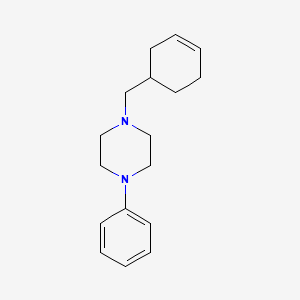 molecular formula C17H24N2 B5217709 1-(3-cyclohexen-1-ylmethyl)-4-phenylpiperazine 