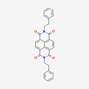 molecular formula C30H22N2O4 B5217776 2,7-bis(2-phenylethyl)benzo[lmn]-3,8-phenanthroline-1,3,6,8(2H,7H)-tetrone 