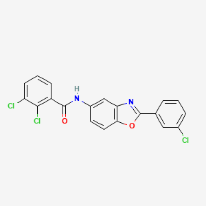 2,3-dichloro-N-[2-(3-chlorophenyl)-1,3-benzoxazol-5-yl]benzamide