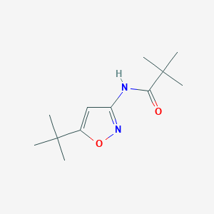 molecular formula C12H20N2O2 B5217794 N-(5-tert-butyl-3-isoxazolyl)-2,2-dimethylpropanamide CAS No. 55809-29-5