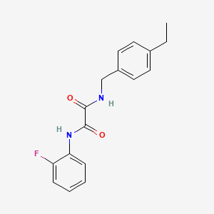 molecular formula C17H17FN2O2 B5217795 N-(4-ethylbenzyl)-N'-(2-fluorophenyl)ethanediamide 