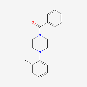 molecular formula C18H20N2O B5217803 1-benzoyl-4-(2-methylphenyl)piperazine 