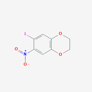 molecular formula C8H6INO4 B5217819 6-iodo-7-nitro-2,3-dihydro-1,4-benzodioxine 