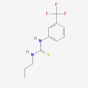 molecular formula C11H13F3N2S B5217831 N-propyl-N'-[3-(trifluoromethyl)phenyl]thiourea 