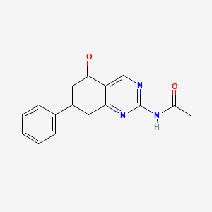 molecular formula C16H15N3O2 B5217832 N-(5-oxo-7-phenyl-5,6,7,8-tetrahydro-2-quinazolinyl)acetamide 