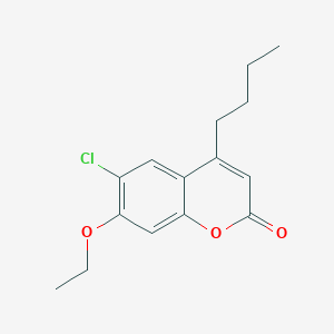 molecular formula C15H17ClO3 B5217864 4-butyl-6-chloro-7-ethoxy-2H-chromen-2-one 