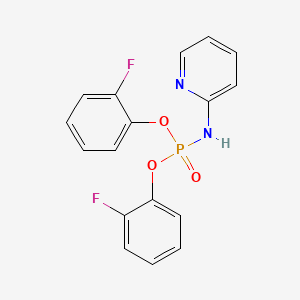 molecular formula C17H13F2N2O3P B5217922 bis(2-fluorophenyl) 2-pyridinylamidophosphate 