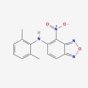 molecular formula C14H12N4O3 B5217967 N-(2,6-dimethylphenyl)-4-nitro-2,1,3-benzoxadiazol-5-amine 