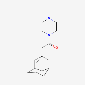 molecular formula C17H28N2O B5218001 1-(1-adamantylacetyl)-4-methylpiperazine 