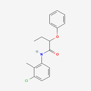 molecular formula C17H18ClNO2 B5218044 N-(3-chloro-2-methylphenyl)-2-phenoxybutanamide 