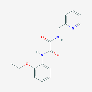 molecular formula C16H17N3O3 B5218093 N-(2-ethoxyphenyl)-N'-(2-pyridinylmethyl)ethanediamide 