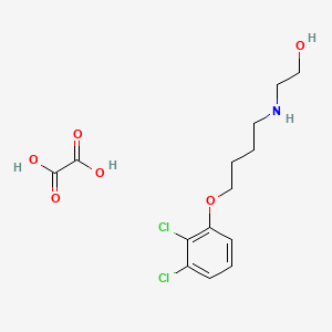 molecular formula C14H19Cl2NO6 B5218161 2-{[4-(2,3-dichlorophenoxy)butyl]amino}ethanol ethanedioate (salt) 