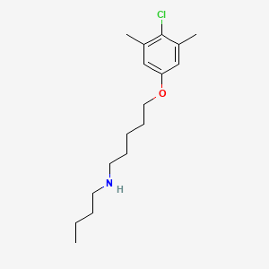 molecular formula C17H28ClNO B5218237 N-butyl-5-(4-chloro-3,5-dimethylphenoxy)-1-pentanamine 
