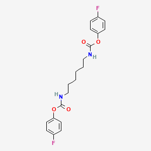 molecular formula C20H22F2N2O4 B5218264 bis(4-fluorophenyl) 1,6-hexanediylbiscarbamate 
