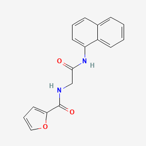molecular formula C17H14N2O3 B5218270 N-[2-(1-naphthylamino)-2-oxoethyl]-2-furamide 