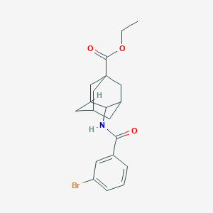 molecular formula C20H24BrNO3 B5218304 ethyl 4-[(3-bromobenzoyl)amino]-1-adamantanecarboxylate 