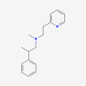 molecular formula C17H22N2 B5218340 N-methyl-2-phenyl-N-[2-(2-pyridinyl)ethyl]-1-propanamine 