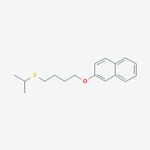 molecular formula C17H22OS B5218395 2-[4-(isopropylthio)butoxy]naphthalene 