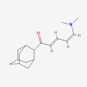 molecular formula C17H25NO B5218401 1-(2-adamantyl)-5-(dimethylamino)-2,4-pentadien-1-one 