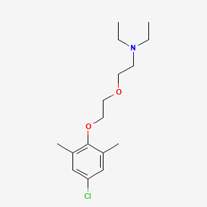 molecular formula C16H26ClNO2 B5218403 2-[2-(4-chloro-2,6-dimethylphenoxy)ethoxy]-N,N-diethylethanamine 