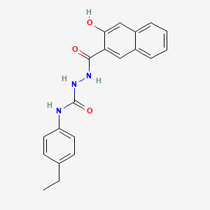 molecular formula C20H19N3O3 B5218413 N-(4-ethylphenyl)-2-(3-hydroxy-2-naphthoyl)hydrazinecarboxamide 