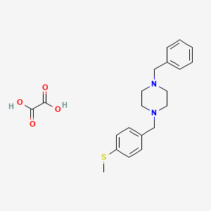 molecular formula C21H26N2O4S B5218423 1-benzyl-4-[4-(methylthio)benzyl]piperazine oxalate 