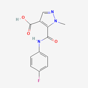 5-{[(4-fluorophenyl)amino]carbonyl}-1-methyl-1H-pyrazole-4-carboxylic acid