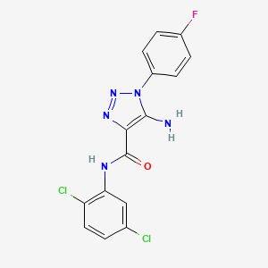 5-amino-N-(2,5-dichlorophenyl)-1-(4-fluorophenyl)-1H-1,2,3-triazole-4-carboxamide