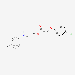 molecular formula C20H26ClNO3 B5218577 2-(2-adamantylamino)ethyl (4-chlorophenoxy)acetate 
