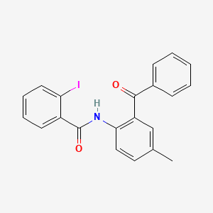 molecular formula C21H16INO2 B5218594 N-(2-benzoyl-4-methylphenyl)-2-iodobenzamide 