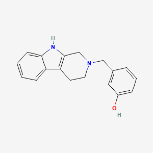 molecular formula C18H18N2O B5218600 3-(1,3,4,9-tetrahydro-2H-beta-carbolin-2-ylmethyl)phenol 