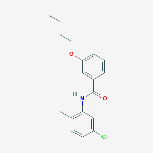 molecular formula C18H20ClNO2 B5218611 3-butoxy-N-(5-chloro-2-methylphenyl)benzamide 