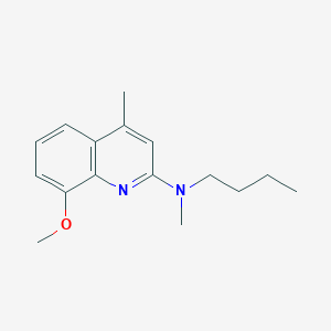 molecular formula C16H22N2O B5218625 N-butyl-8-methoxy-N,4-dimethyl-2-quinolinamine CAS No. 416890-51-2