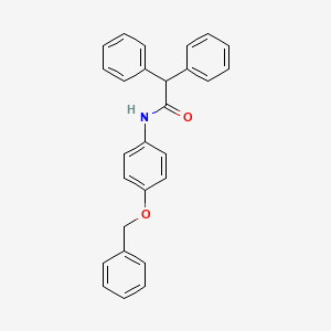 molecular formula C27H23NO2 B5218631 N-[4-(benzyloxy)phenyl]-2,2-diphenylacetamide 