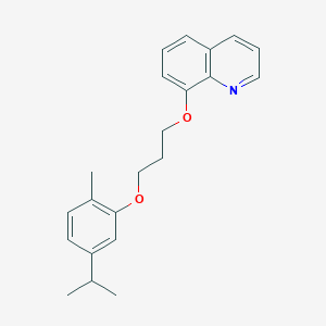 molecular formula C22H25NO2 B5218637 8-[3-(5-isopropyl-2-methylphenoxy)propoxy]quinoline 